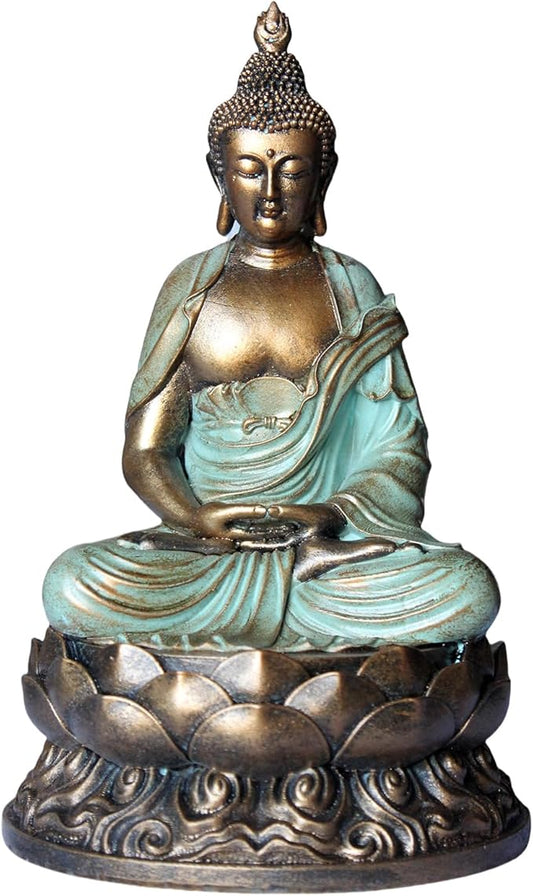 Buddha Statue Buda Gold 8.3" Buddha Statues for Home Decor,Meditation Buddah Statute Decor,Buddah Statute Zen Decoration