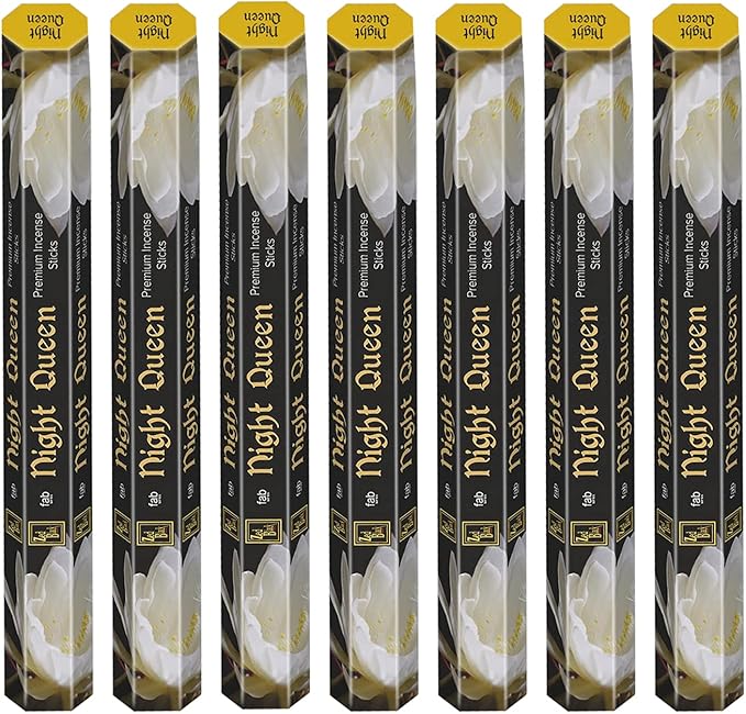 Zed Black Night Queen Incense -20 Sticks Per Box & 6 Boxes Inside (Total-120 Sticks) | Refreshing Floral Aroma for Positivity, Relaxation & Divine Ambience.