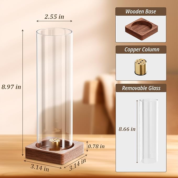 2 Pack Incense Holder for Sticks, Insence-Stick Holder Ash Catcher with Removable Glass, Anti-Ash Flying Mess-Free Incense Burner, Perfect for Meditation Yoga Relaxation, Home Decor