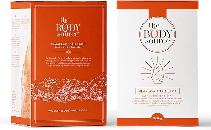 Himalayan Salt Lamp 10-12 Inches (11-15lb) | Includes Dimmer Switch | Natural Salt Rock Lamp with Handcrafted Wooden Base & Night Light (Bulb Replacement)
