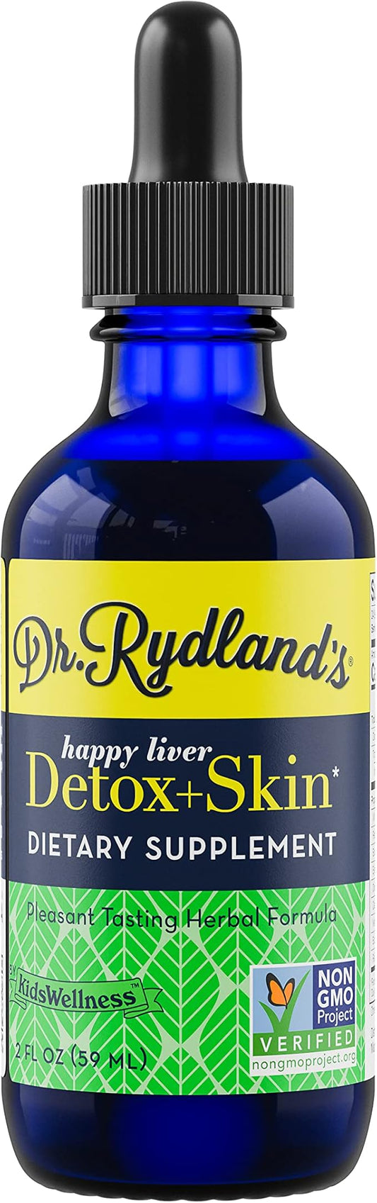 Dr. Rydland's Herbal Supplement | Created by KidsWellness | Safe and Effective for Infants to Adults| Detox & Skin | Relieves Eczema, Rosacea, Acne and Viral Skin Rashes | 2 Ounce Bottle