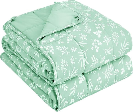 yescool King Size Weighted Blanket for Adults (20 lbs, 80” x 87”, Cyan) Cooling Heavy Blanket for Sleeping Perfect for 190-210 lbs, Breathable Blanket for Adults & Couple All Season, Machine Washable