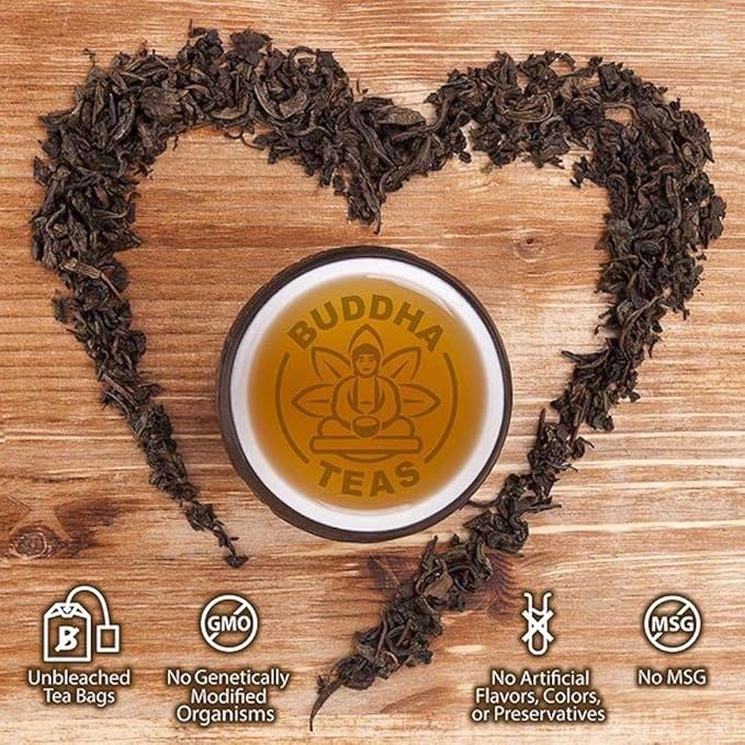 Organic Zen-ergy Blend Tea - Kosher, Contains Caffeine, GMO-Free - 18 Bleach Free Tea Bags