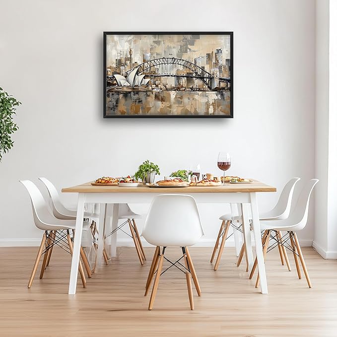 Sydney Large Canvas Wall Art Australia Decorations Pictures Wall Decor Framed Canvas Prints Artwork Paintings Home Office Decorations for Living Room Bedroom Dinning Room Corridor 36"x24"
