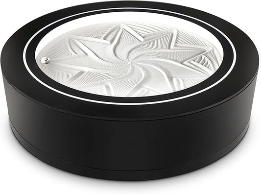 Homedics 11” Drift Sandscape, Compact Size, Zen Garden, Meditation Accessories, Decorative Sandscape, Smart LED Lighting, Wi-Fi Enabled (Black)