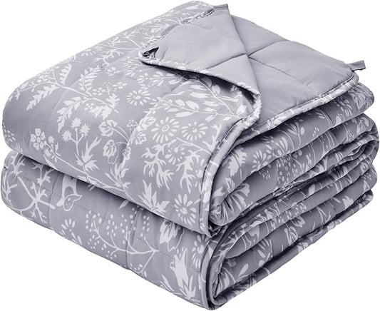 yescool King Size Weighted Blanket for Adults (20 lbs, 80” x 87”, Pearl Grey) Cooling Heavy Blanket for Sleeping Perfect for 190-210 lbs, Breathable Blanket for Adults & Couple All Season
