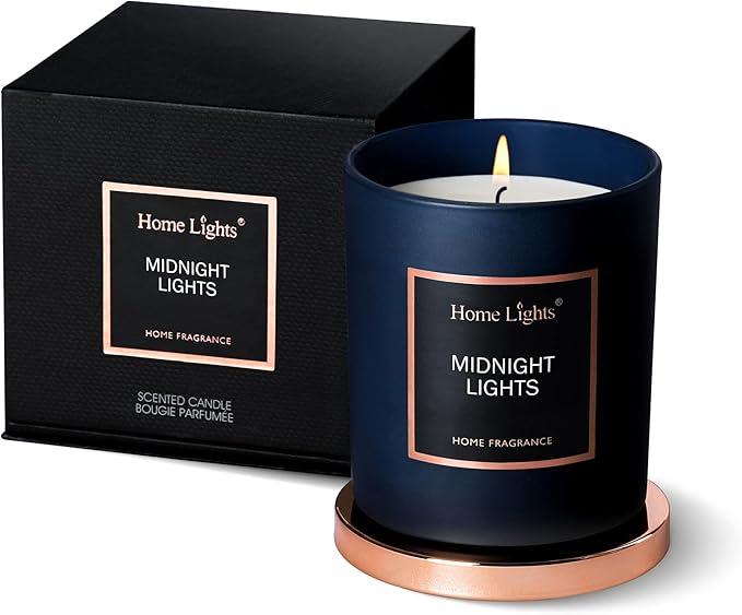 Scented Jar Candle with Favorite Natural Fragrances - Quality Soy Wax, Smokeless Cotton Wick, Long Lasting 35 Hour Burn. Includes Luxury Lid in Gift Pack