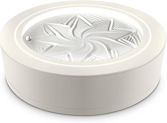 Homedics 11” Drift Sandscape, Compact Size, Zen Garden, Meditation Accessories, Decorative Sandscape, Smart LED Lighting, Wi-Fi Enabled (Cream)