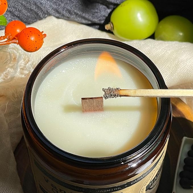 KOTKAS Summer Breeze Scented Candles - 8oz Natural Scented Soy Candles Non Toxic, Aromatherapy Candles for Home Scented Candles Gifts for Women Bath Relaxing Calming Soothing Relaxation Stress Relief