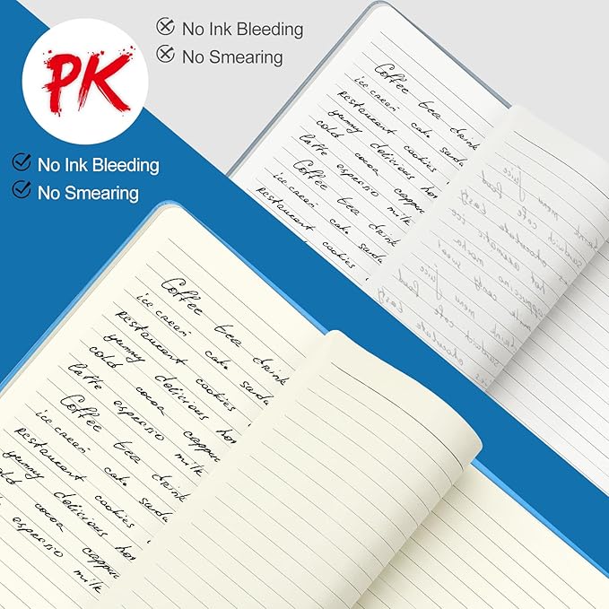 Journals for Writing, A5 Leather Ruled Notebook with 400 Pages, 100 Gms College Ruled Journal with Thick Paper, Hardcover with Inner Pocket & Pen Holder, Brown