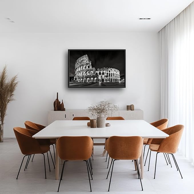 Italy Wall Art Colosseum Pictures Wall Decor Plane Pictures Extra Large Ancient Rome Decor Canvas Prints Artwork Paintings Home Office Decorations for Living Room Bedroom Dinning Room 36"x24"