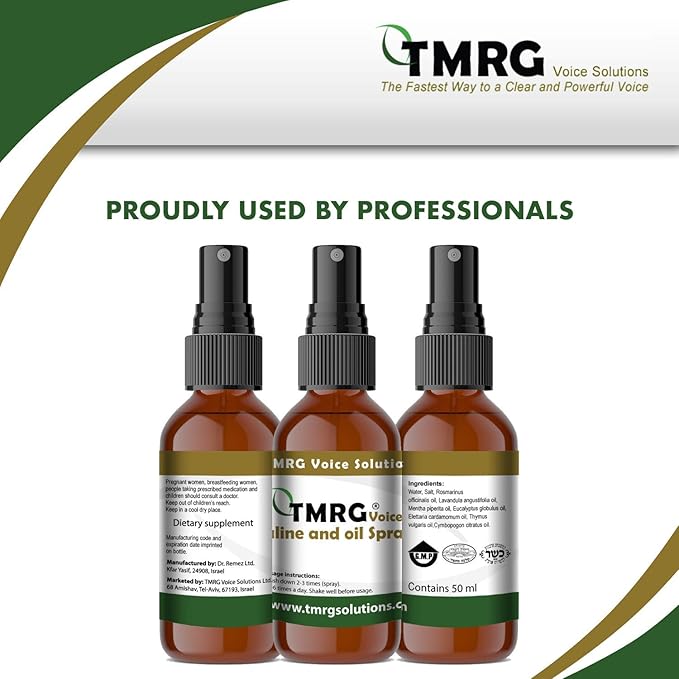 Saline and Oil Spray – Natural Vocal Care & Hydration for Voice Professionals (50ml)