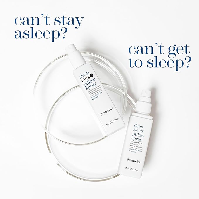 thisworks Deep Sleep Pillow Spray, 250 ml - Natural Sleep Aid with Essential Oils of Lavender, Vetivert and Camomile, 8.4 Fl Oz