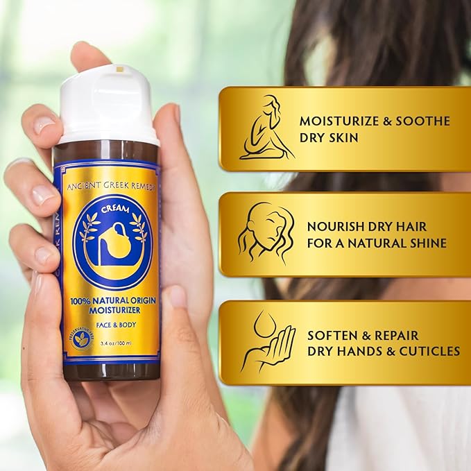 Organic Facial and Body butter Cream. Made of Almond, Olive, Castor, Vitamin E, Lavender oil. Anti Aging lotion for Face, Skin, Hair, Dry Hands, Cuticle. Day and Night Moisturizer for Men and Women