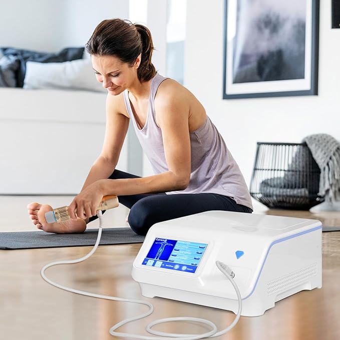 Shockwave Therapy Machine,Extracorporeal Shockwave Therapy Machine,Shockwave Deep Muscle Massager for Pain Relief Muscle Relaxed（White）