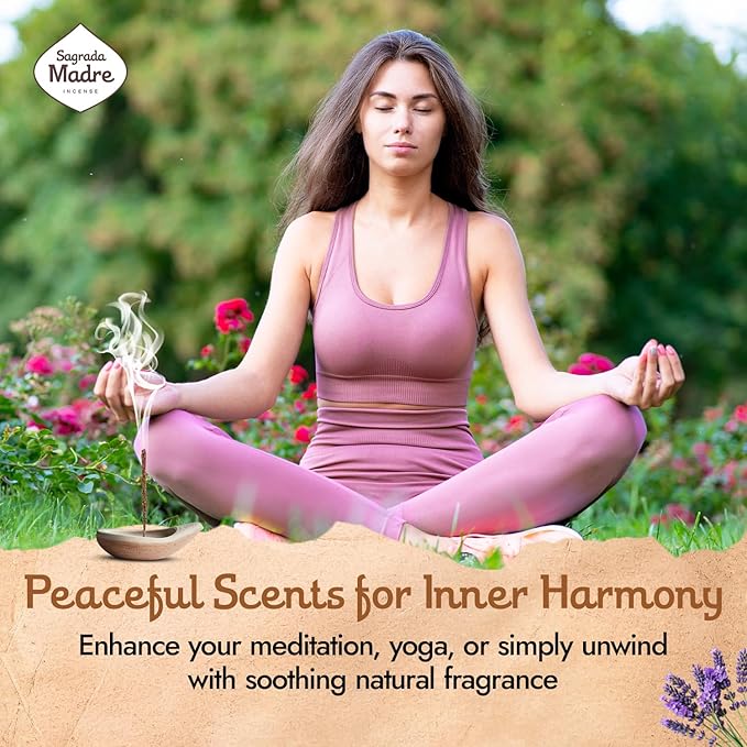 Jasmine Incense Sticks - 6 Handmade Extra-Long & Thick Sticks with Essential Oils, Rose Petals & Jasmine for Abundance, Calm & Relaxation - 1 Hour Burn Time