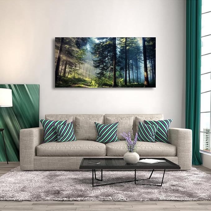 Tree Wall Art Canvas-Beautiful Landscape Wall Art for Living Room,Bedroom and Office-Large Tree Pictures Wall Decor 20x40 Inches-Vibrant and Colorful Wall Painting-Artwork for Walls and Home Decor