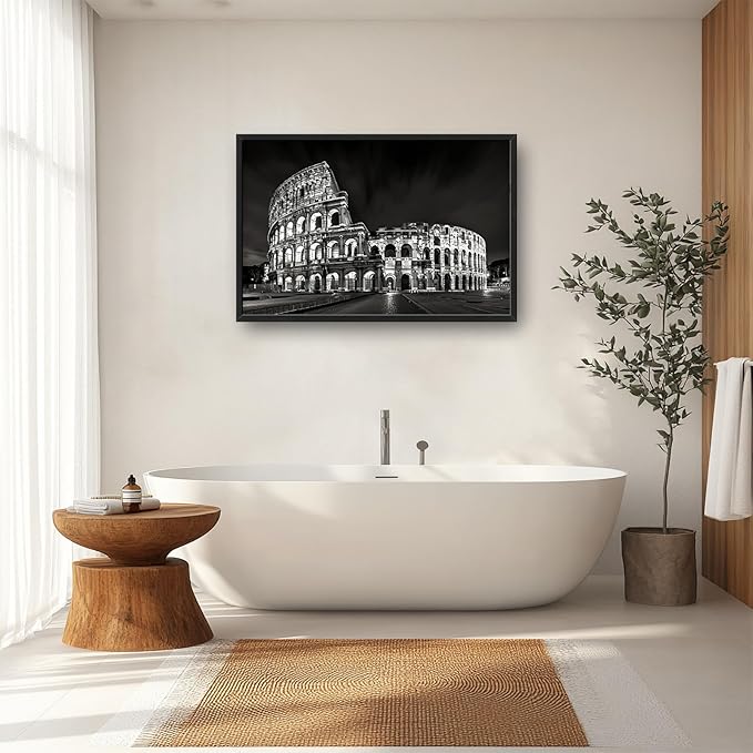 Italy Wall Art Colosseum Pictures Wall Decor Plane Pictures Extra Large Ancient Rome Decor Canvas Prints Artwork Paintings Home Office Decorations for Living Room Bedroom Dinning Room 36"x24"