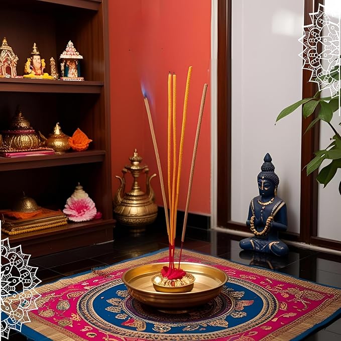 Rajkamal Incense Sticks 7 Chakra Scented - Long-Lasting Aromatic Fragrance - for Meditation, Positivity, Relaxation, Yoga & Pooja Mandir 120 Sticks