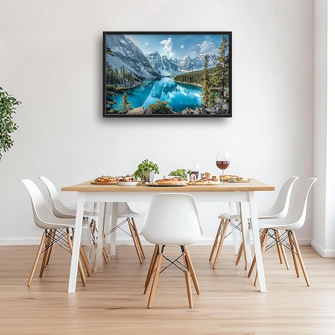 Colorado Wall Art Mountain Lake Pictures Wall Decor Nature Large Landscape Canvas Prints Artwork Paintings Home Office Decorations Above Bed Framed Artwork for Living Room Dinning Room 36"x24"