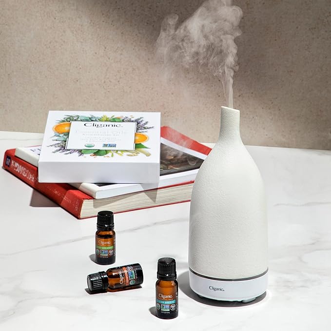 Cliganic Organic Cedarwood Essential Oil - 100% Pure Natural Undiluted, for Aromatherapy Diffuser | Non-GMO Verified (Packaging May Vary)