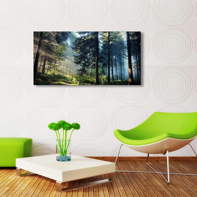 Tree Wall Art Canvas-Beautiful Landscape Wall Art for Living Room,Bedroom and Office-Large Tree Pictures Wall Decor 20x40 Inches-Vibrant and Colorful Wall Painting-Artwork for Walls and Home Decor