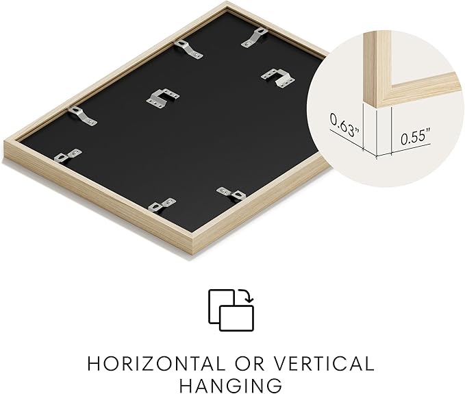 HAUS AND HUES Colorful Abstract Wall Art - Minimalist Retro Picture for Living Room Decor, Red and Pink Modern Wall Art Painting (Abstract Watercolor Swirls, Beige Frame, 24x36)
