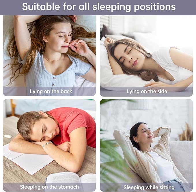 Calm & Relax 3D Sleep Eye Mask – Bamboo Fiber Soft Eye Cover with Zero Pressure, Lash-Friendly Design & Adjustable Strap – Lightweight Light Blocking Mask for Women & Men, Travel, Nap, Office