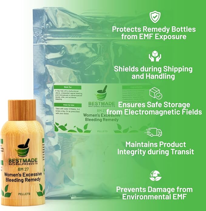 Bestmade Women's Excessive Bleeding Remedy BM27 - Promotes Balance & Comfort During Menstruation, Menopause & Natural Support, 350 Pellets