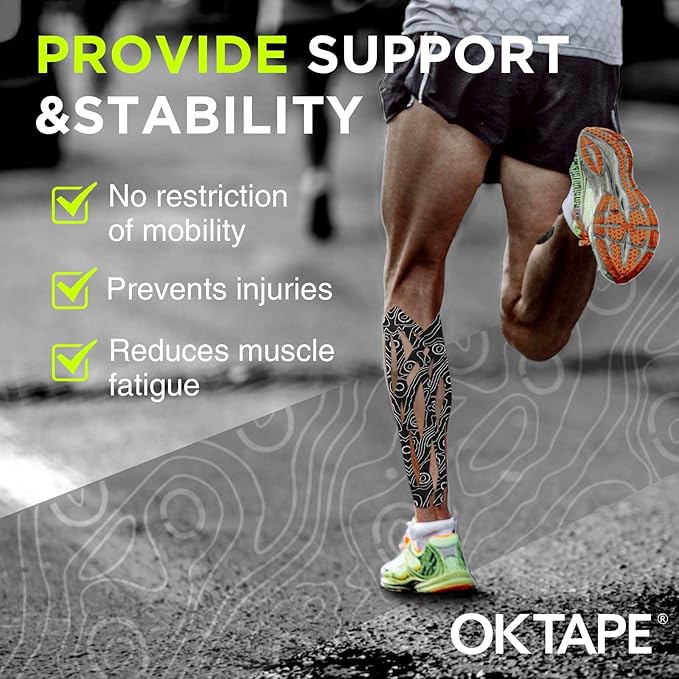 OK TAPE PRO Kinesiology Tape Uncut Roll, Elastic Physical Therapy Athletic Tape for Pain Relief, Muscle Support, Kinetic Tape, Water Resistant, 2in X 16.4ft -Pink