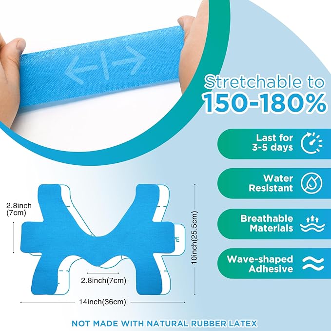 OK TAPE Precut Kinesiology Ankle Tape, 10 Pcs, Pain Relief, Prevent Ankle Sprain, Provide Support for Ankle Ligament, Elastic Athletic Tape, Breathable K Tape for Daily use - Pink