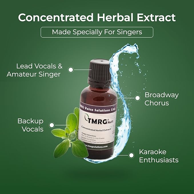 Singer’s Concentrated Vocal Remedy (#77)-Herbal Solution for Vocal Rehabilitation|Reduces Vocal Pain & Vocal Folds Swelling-Improves Vocal Depth, Tone and Power|Warms-up and Invigorates the Voice