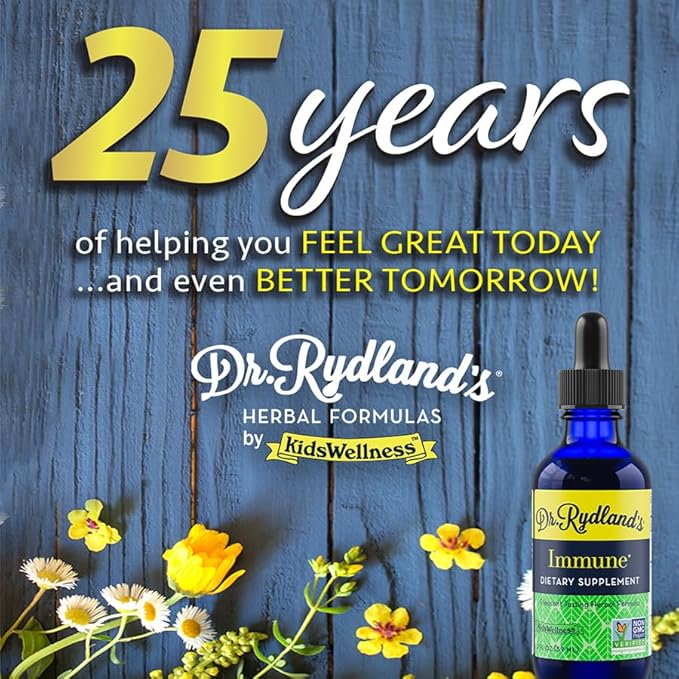 Dr. Rydland's Herbal Supplement | Created by KidsWellness | Safe and Effective for Infants to Adults| Detox & Skin | Relieves Eczema, Rosacea, Acne and Viral Skin Rashes | 2 Ounce Bottle