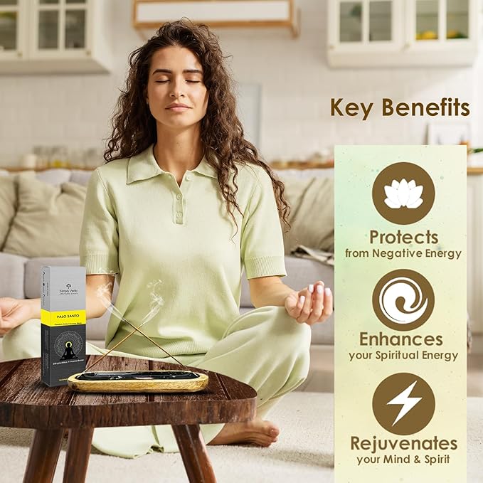 Palo Santo Incense Sticks – 250g Pack (Approx. 135 Handmade Agarbatti + Free Holder) | Natural & Charcoal-Free | 45-Min Burn for Meditation, Yoga, Aromatherapy, Energy Cleansing