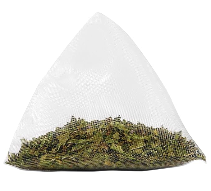 Two Leaves and a Bud Organic Peppermint Tea Bags, Naturally Caffeine Free, Herbal Whole Leaf Peppermint Tea in Compostable Sachets, 15 Count (Pack of 1)