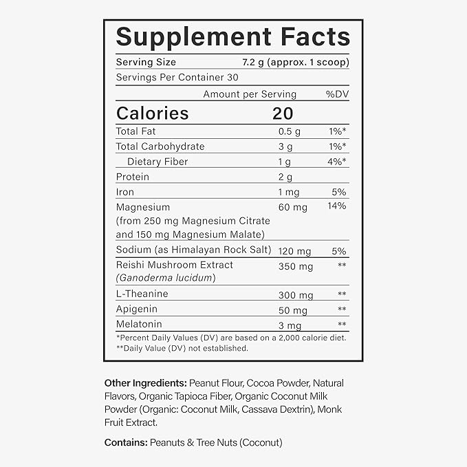 Beam Dream Sleep Powder, L-Theanine, Apigenin, Reishi and Magnesium, Third Party Tested Natural Sleep Aid & Sleep Supplement for Deep Sleep, Relaxation and Recovery, Natural Sleep Support, 30 Servings