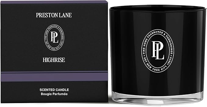 The Deluxe 3-Wick Candle, Scented Candle with Vegan, Soy Wax Blend, Highrise, 24 Oz