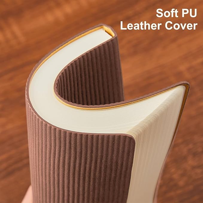 Lined Journal Notebook for Work College Ruled Note Book 5.79"x8.27" A5 PU Leather Daily Journaling 216 Pages for Women Men Writing Home School Supplies Business (A5 Lined 216pages, 02-Dark Pink)