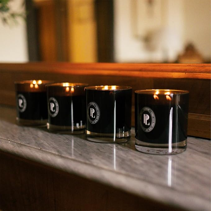 Complete Candle Set, 4 Double-Wick Scented Candles with Vegan, Soy Wax Blend, 7.5 Oz Each