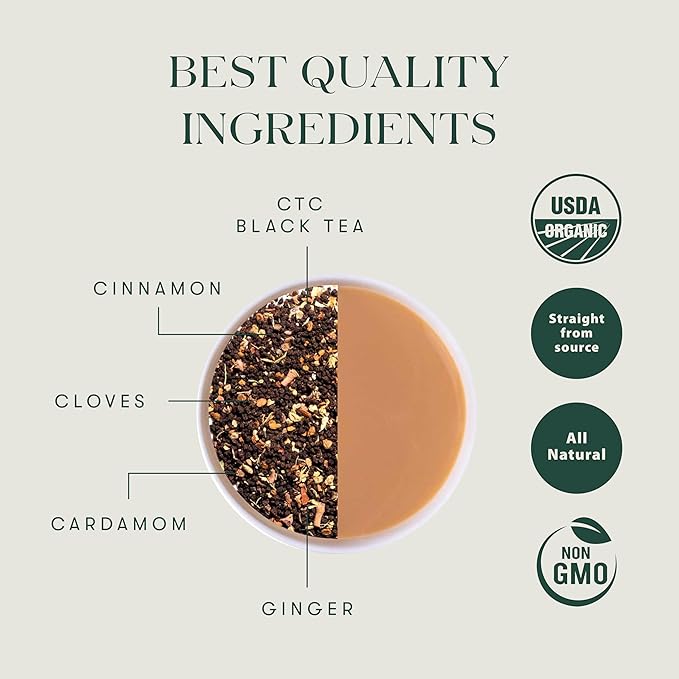 Luxmi Estates Chai Adda-Bari 100gm Tin | Masala Chai | Certified Organic Black Tea