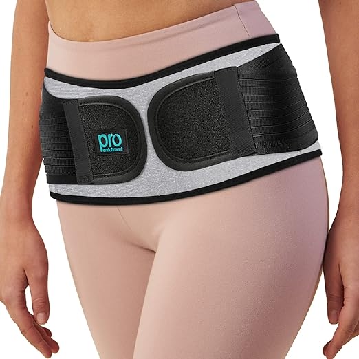 Sacroiliac SI Belt, Patented SI Joint Belt for Women and Men. Adjustable Hip and Lower Back Support Brace, Sciatica Pain Relief Hip Brace. (XL-XXL)