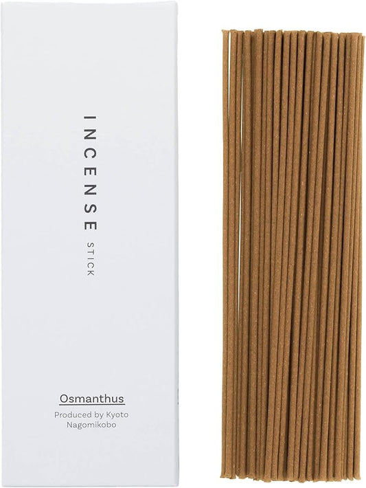 Kyoto Osmanthus Incense Sticks - Japanese Temple Aroma, Ideal for Relaxation & Meditation, Approx. 60 Sticks (0.044 Pounds) - Premium Quality Incense for Spiritual & Home Use Nagomikobo
