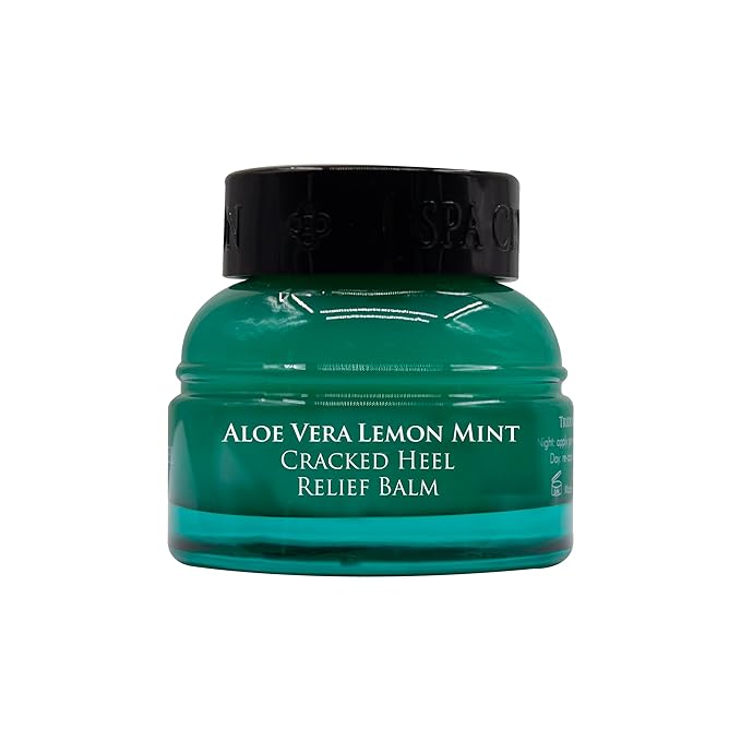 SPA CEYLON Aloe Vera Lemon Mint Cracked Heel Relief Balm | Vegan, Organic Heel Cream for Cracked Heel & Dry Feet, 25g