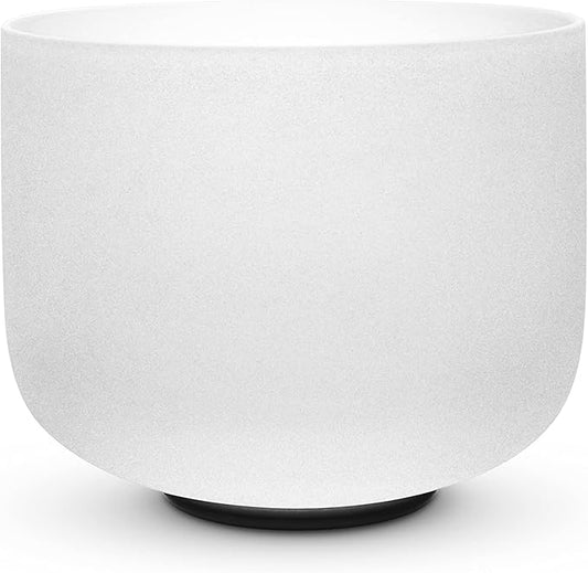 TOPFUND 7" C Note Crystal Singing Bowl Root Chakra with Suede Mallet