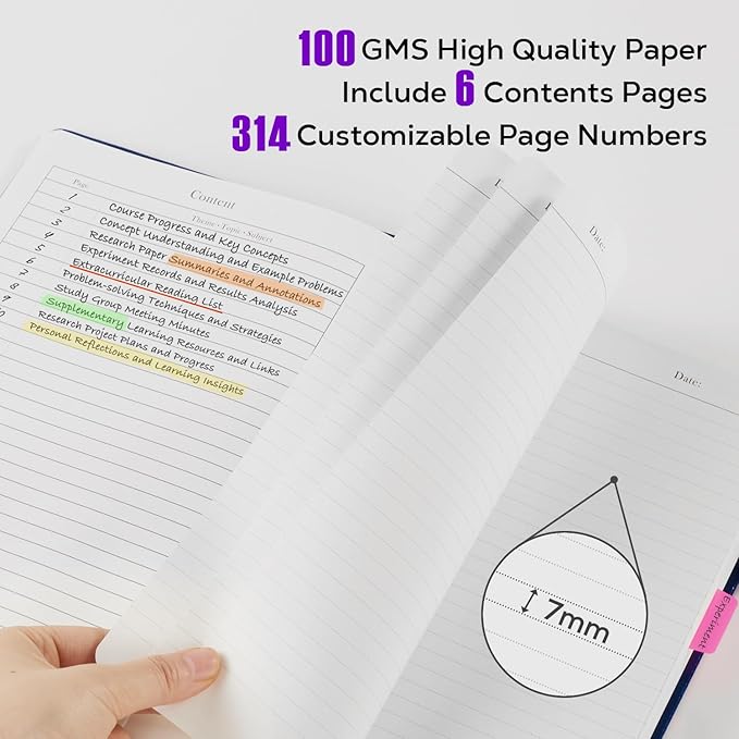 3 Pack Lined Journal Notebooks, A5 Thick Notebook Journal Set for Work Writing, 320 Pages Hardcover Leather Bound Notebook Bulk for Women Men Office School, 5.7'' X 8.4'', Multicolor