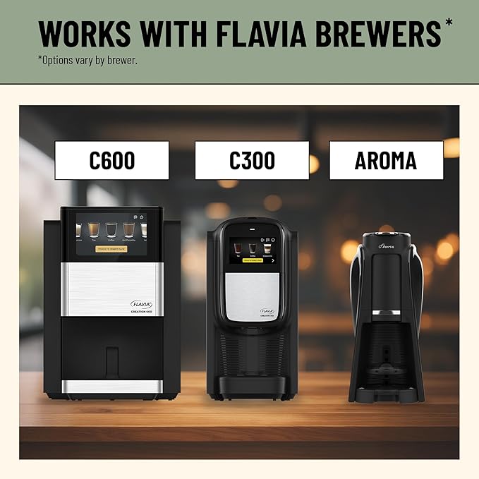 Flavia Bright Tea Co. Peppermint Herbal Tea Freshpacks works only with Flavia Brewers (Case of 100)