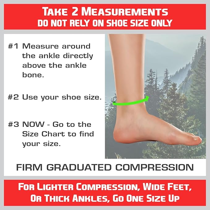 TechWare Pro Plantar Fasciitis Socks – Cushion Ankle Compression Socks Women & Men. Achilles Tendonitis Brace & Arch Support