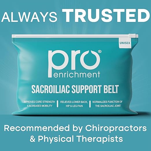 Sacroiliac Patented SI Belt – Sciatica Nerve Pain Relief, Gold Standard for Supporting Pelvis, Back, and Lower Back Pain (XL-XXL)