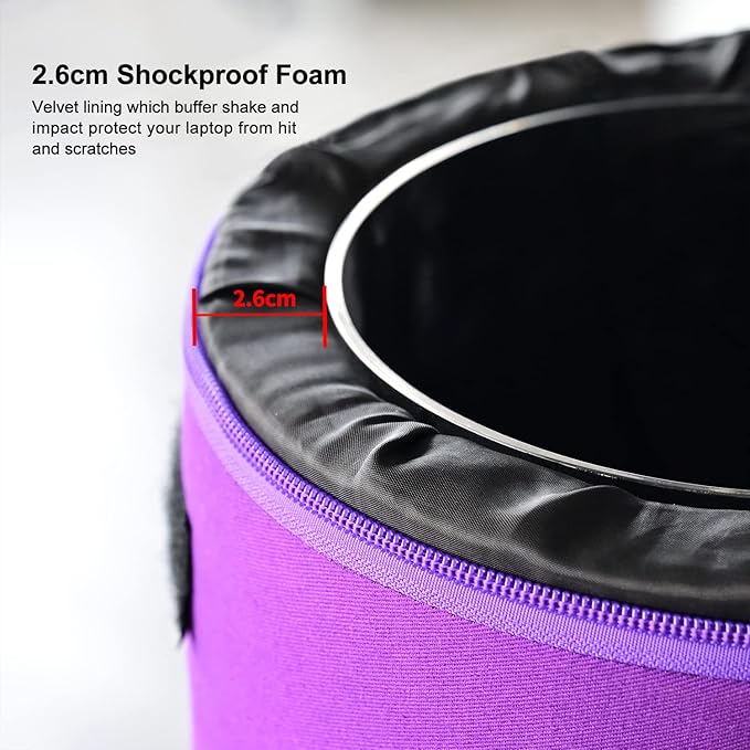 440HZ 6 Inch F Note Handle Clear Quartz Crystal Singing Bowl + 6" Purple Colored Carry Case Bag + One Suede Mallet
