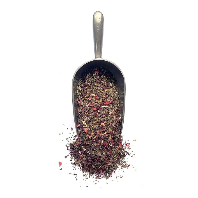 Monterey Bay Herb Co. Citrus Mint Tea with Hibiscus, Soothing and Relaxing Herbal Blend (1/4 LB)